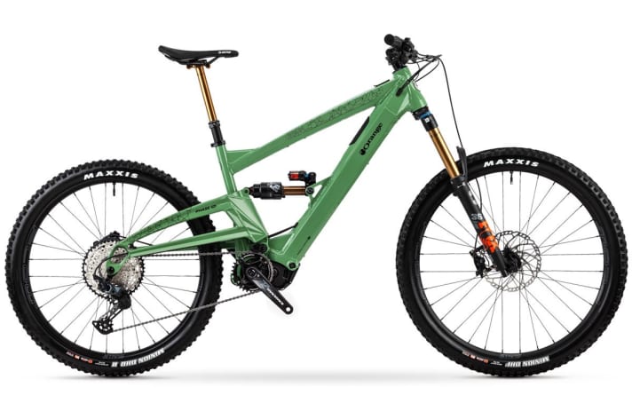 Orange Phase Evo LE: Bosch SX // 400 Wh // 29/27.5 inches // 160 millimetres // from 19.5 kg // 8900 euros.