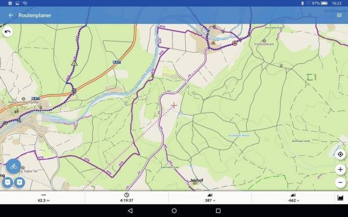   Locus Map track recording