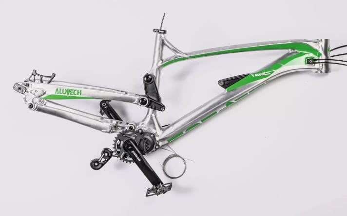 Alutech frame with Pinion gearbox