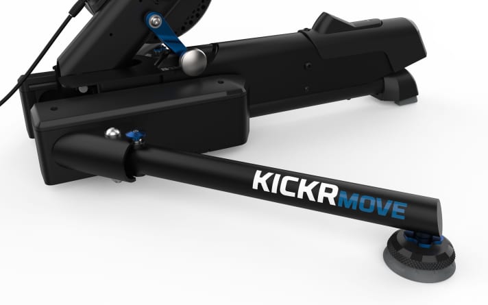 In the centre, the base of the new Kickr move can move forwards and backwards.