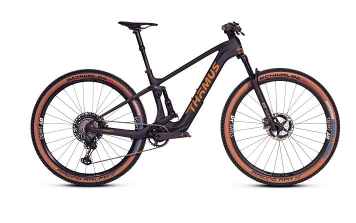 Thömus Lightrider E Ultimate: Motor 
Maxon Bikedrive Air, 
Akku 
250 o. 350 Wh, 
fest verbaut