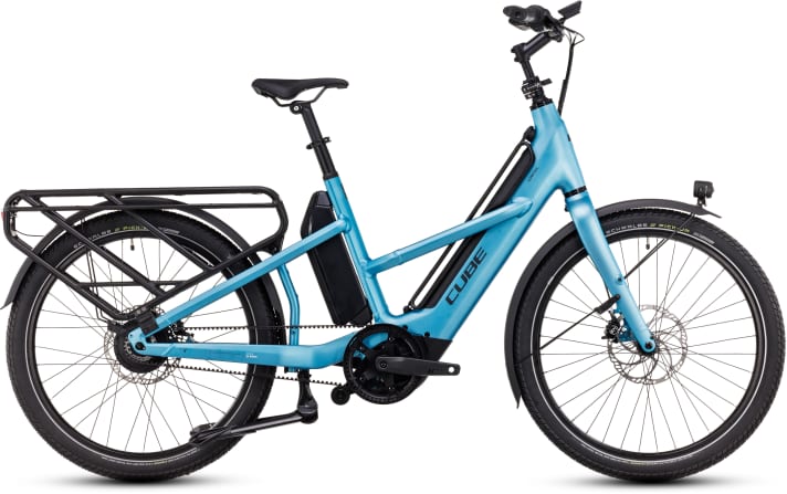 The low-maintenance version of the Cube Longtail Hybrid with Enviolo in-hub gears and a Gates belt