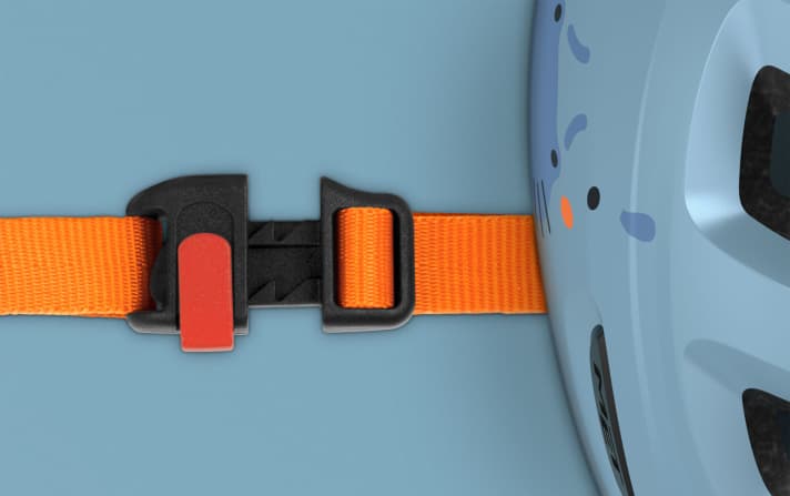   The ratchet fastener is designed to prevent skin from being pinched.