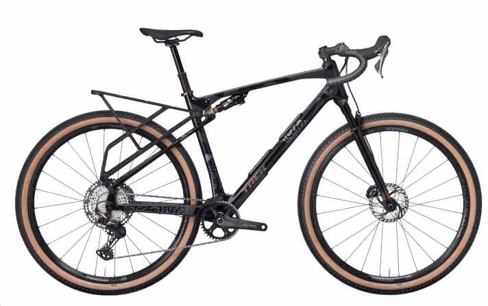 Genuine full suspension bike with pannier rack and pannier preparations: The Trek Check-OUT SL 5 appeals to adventure bikers.