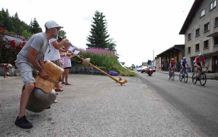 Anfeuern bei der Tour de France 