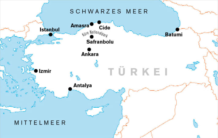   Türkei - Pontische Gebirge - Schwarzmeerküste
