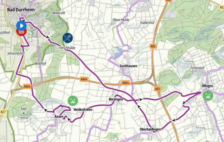 Der große Rundkurs über Öfingen