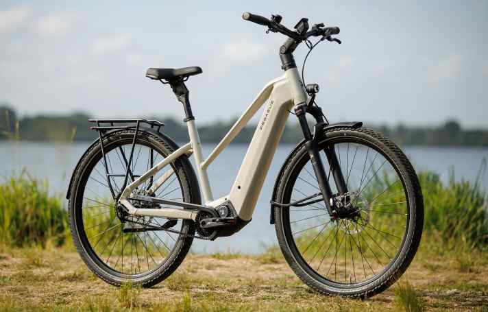 The Pegasus Estremo Evo Lite with trapezoid frame in Provence matt