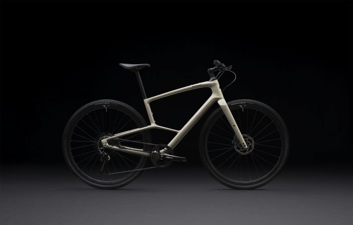 The special frame construction is designed to cushion unevenness in the road surface