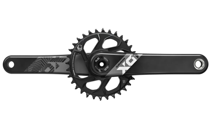   Sram X01 Eagle DUB: The trail and enduro crankset will be available from February from €540 (also in black/red).