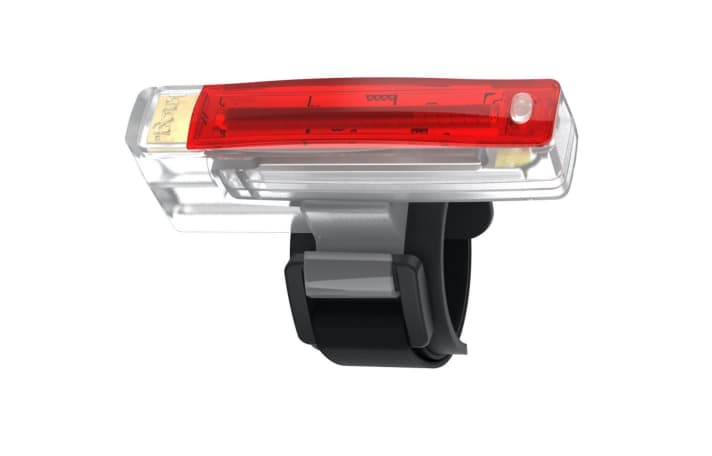 Small, light, practical: the Knog can be easily clipped onto clothes or a rucksack like a paper clip