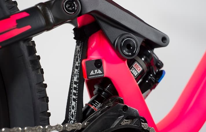   If you really want to complete the conversion, you can cover the front derailleur mount with this plate from Commencal. It costs ten euros.