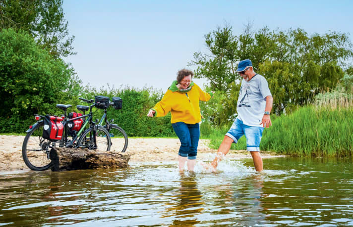 Tägliche Erfrischung inklusive: Radtouren auf der Insel Rügen und entlang der Vorpommerschen Ostseeküste