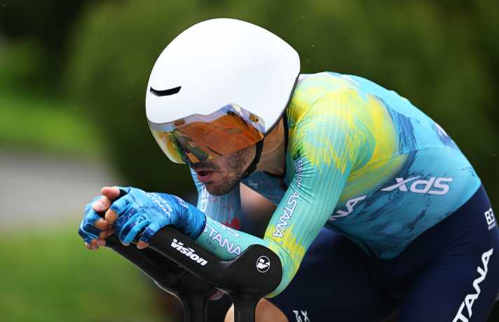 Alberto Bettiol with a strong time and third place in the final stage