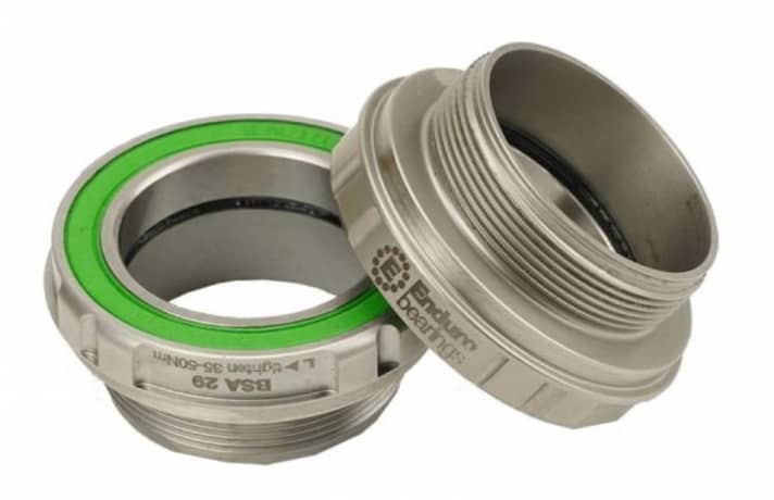 Im Enduro Bearings Max Hit Innenlager stecken extra große, extra stabile Kugeln.