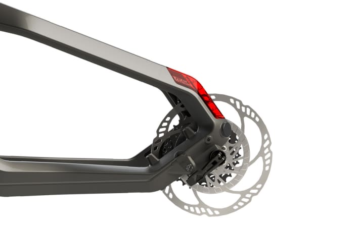   Die neu entwickelte Speed Sensor Disc sendet 18 Signale pro Radumdrehung an das interne Software-System. Der Antrieb soll so in der Lage sein, die Geschwindigkeit genauer messen zu können und schneller auf wechselnde Anforderungen zu reagieren.