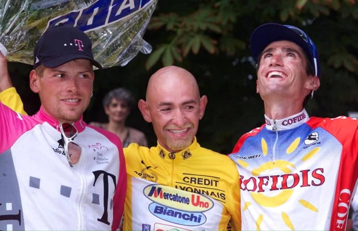 Marco Pantani's greatest success was winning the 1998 Tour de France - ahead of Jan Ullrich and Bobby Julich.