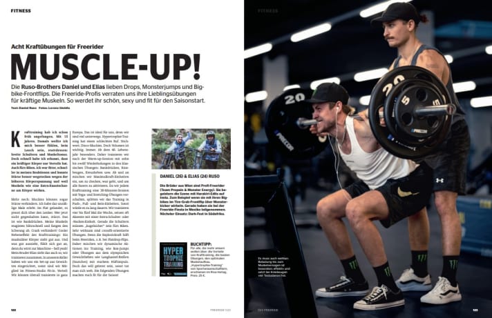 Get fit like the Rusos. The brothers show you the best exercises.