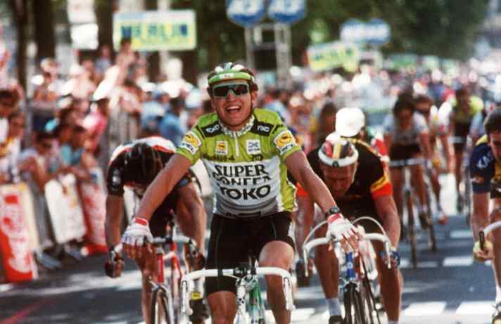 Zwei Tour-de-France-Etappen gewann Rolf Gölz in seiner Karriere, unter anderem 1988 in Nancy.