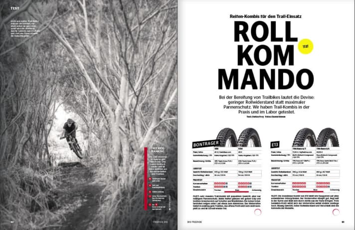   Wir haben verschiedene Trail-Kombis in Labor- und Praxis getestet.