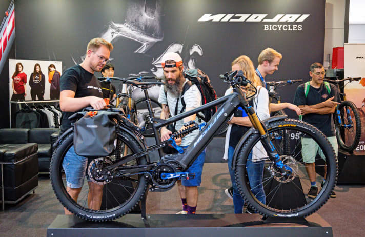   The dominant bike species at Eurobike 2019: e-bikes and motorised vehicles.