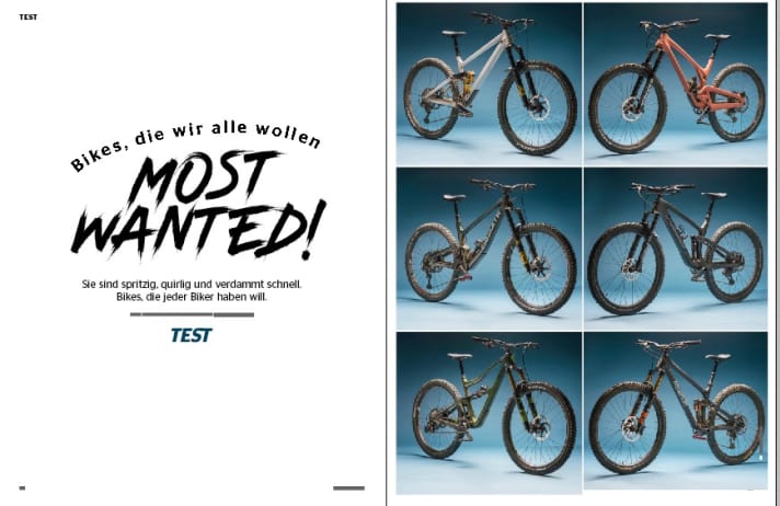 Exclusive bikes in the test.