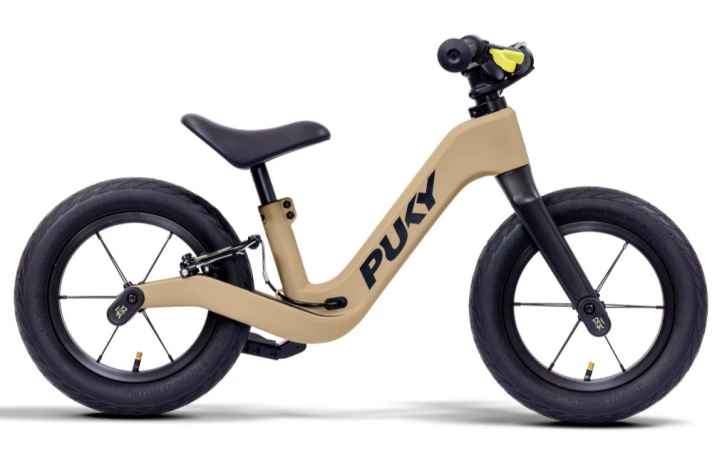 The lightweight Puky Next 12" plastic balance bike is the perfect introduction to the world of fast-paced travel.