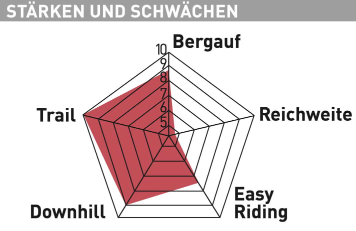 Trek Fuel EXe 9.8 XT - Test chart 