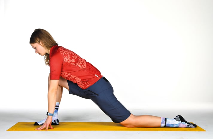 The hip flexor is one of the classic shortenings of bikers.