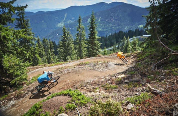  Leogang finally has a well-built flow trail on offer: the Steinberg Line.