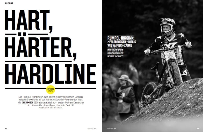 You can read Erik's report on his experiences at the Red Bull Hardline in the new issue of FREERIDE. On newsstands from 16 October | sk