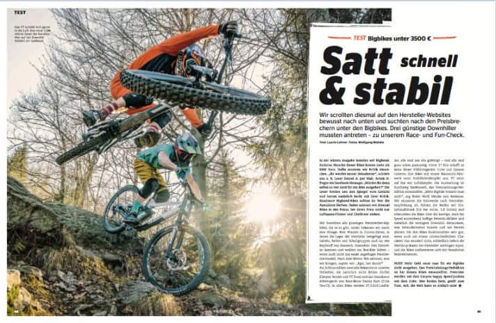   Drei günstige BigBikes im Vergleich. 