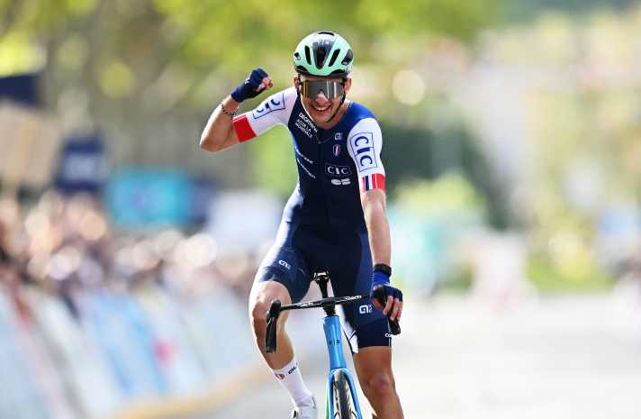 The young Frenchman already won the bronze medal at the European Road Championships in 2025