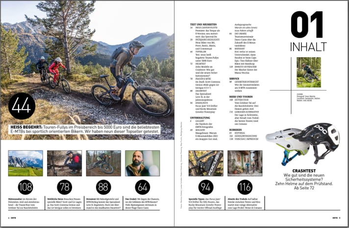   Overview: The topics in <a href="https://www.delius-klasing.de/emtb-01-2021-emb-2021-01" target="_blank" rel="noopener noreferrer">EMTB 1/21</a>