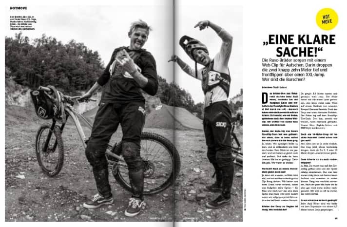   Flippen, droppen, scrubben: Die Ruso-Brüder lieben BigBike-Action