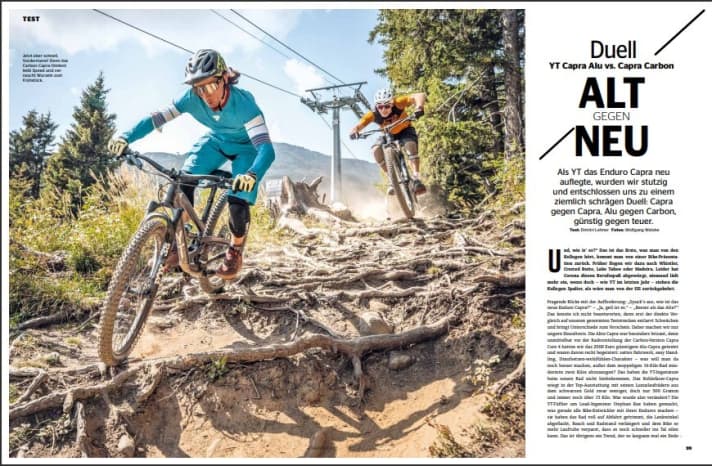   Is it worth buying the new YT Capra, or would you rather save the extra cost and go for the cheaper aluminium version? We'll tell you.