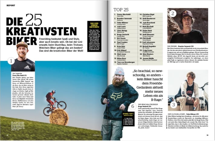 Das sind die 25 kreativsten Mountainbiker der Welt.