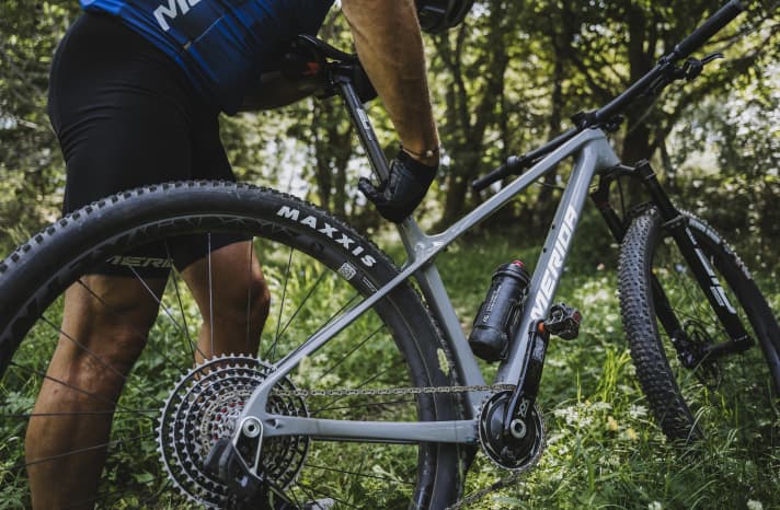 The centrepiece of the new Merida Big.Nine XC hardtail is a completely newly developed carbon frame.