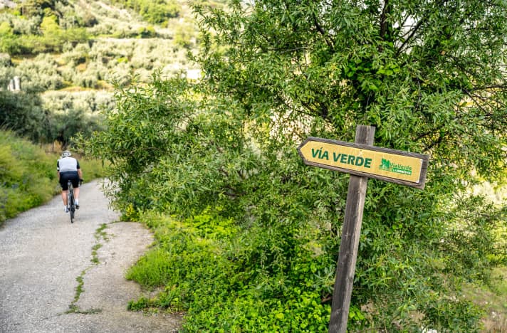 Formerly a railway line, the Via Verde