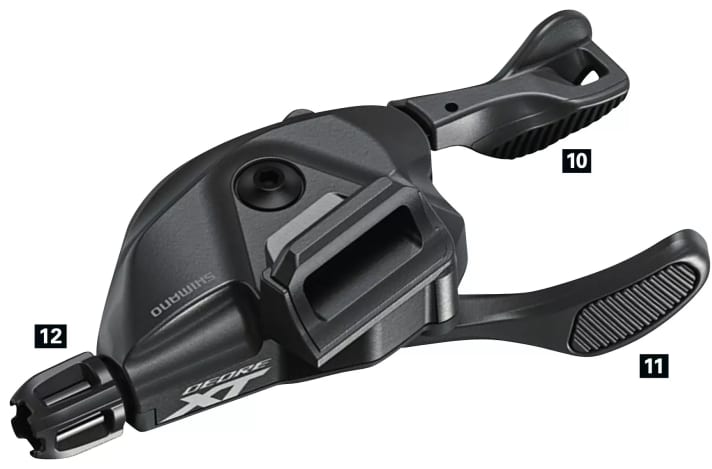 The shift lever on the handlebars is connected to the rear derailleur with a steel shift cable. Regardless of the manufacturer (Shimano or Sram), the systems function very similarly. 