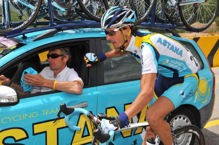 Andreas Klöden erreichte im Trikot von Astana bei der Tour de France 2009 Platz sechs.