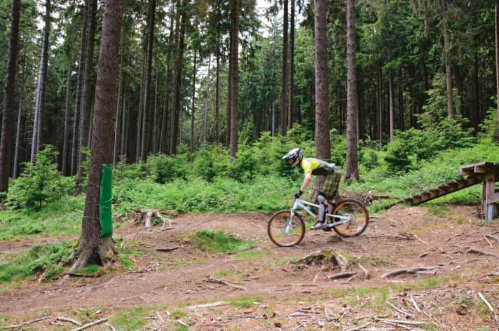  Stumpfe Nummer: Drops mit zu flacher Landung erhöhen unnötig das Sturzrisiko. (Braunlage)