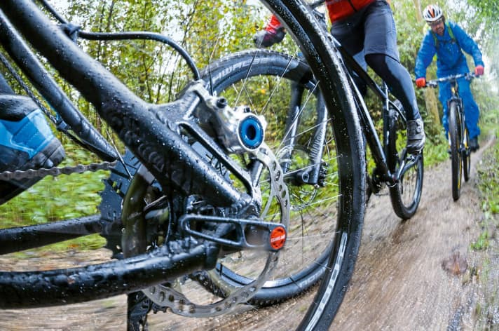   Quietschkonzert: Bei Nässe begleitet ein Pfeiffen den Bremsvorgang. Am leisesten war Magura.