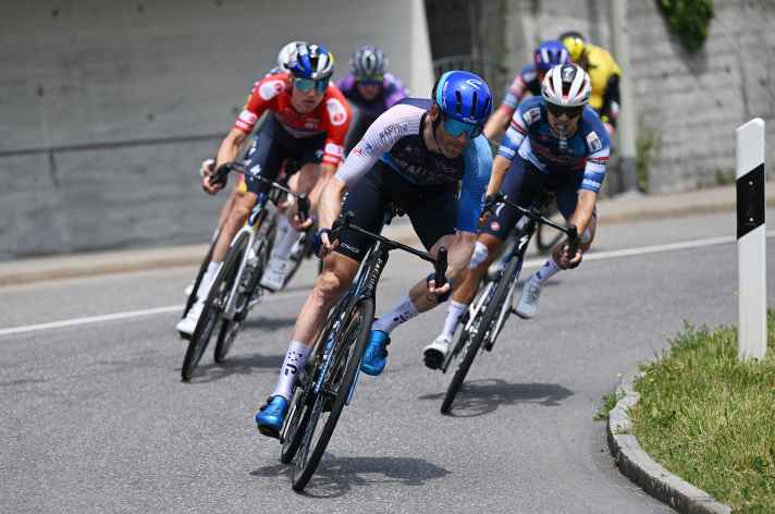 L'échappée de sept coureurs