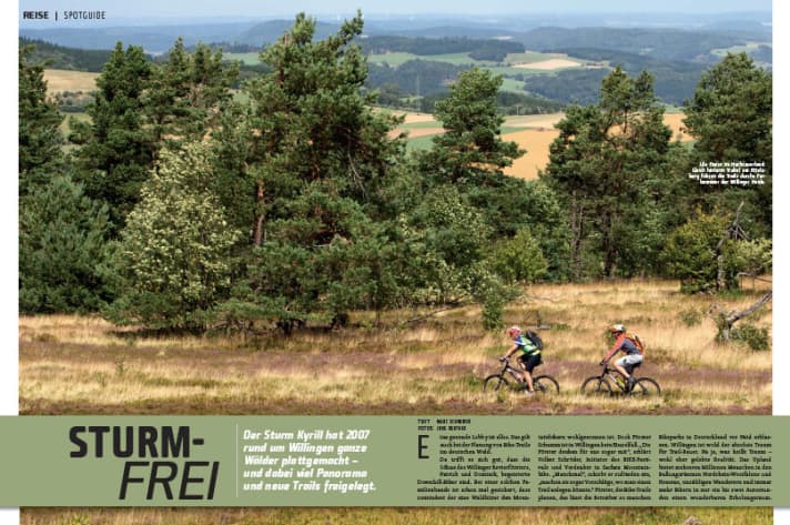   Lila Pause im Hochsauerland: Gleich hinterm Trubel am Ettelsberg führen die Trails durchs Farbenmeer der Willinger Heide.