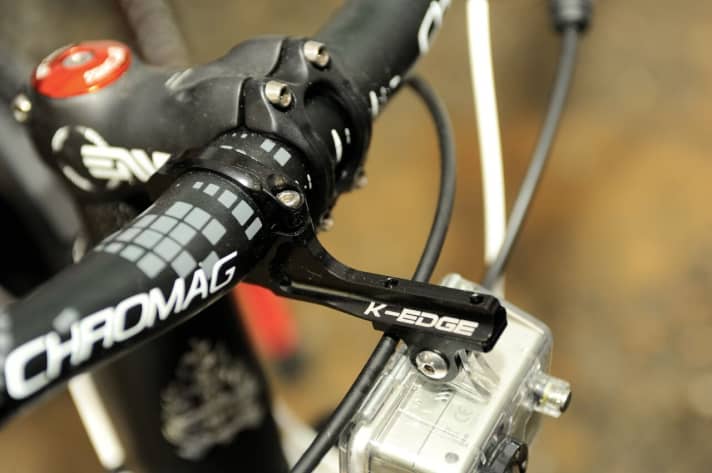   Secure and beautiful CNC-machined mount for the GoPro from K-Edge.