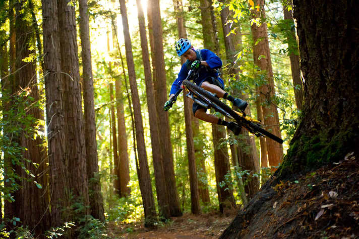 In the middle of the redwood forests around Santa Cruz, you can indulge in gentle single trail orgies.