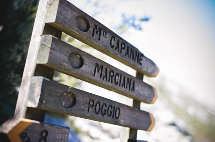   1A signposts. Even the trails are labelled with the same number on the map and in nature.
