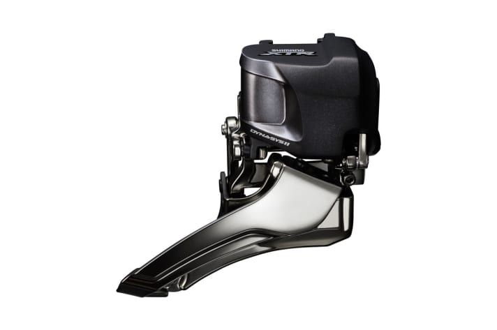   The front derailleur can shift automatically via "Synchro Shift" - a real innovation.