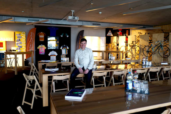  The upper floor is called the "museum". The seminar room with countless historical bicycle exhibits is rented out for training courses or conferences.